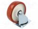 Pojezdové kolo  Ø  160mm  W  45mm  H  195mm  otočné s brzdou  350kg