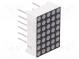 Zobrazovač  LED  matice  5x7  červená  6-12mcd  anoda  12,7x17,8mm