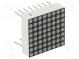 Zobrazovač  LED  matice  8x8  červená  3-4,5mcd  anoda  20x20mm