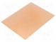 Laminát  FR4  0,6mm  L 100mm  W 75mm  Povlak  měď  dvoustranný