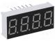 Zobrazovač  LED  sedmisegmentový  9,14mm  červená  6,8mcd  katoda