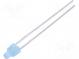 LED  2mm  modrá  120÷210mcd  120°  2,6÷3,6V  Čelo  plochý