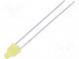 LED  2mm  žlutá  30÷70mcd  150°  1,6÷2,4V  Čelo  plochý