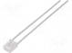 LED  obdélníkový  3,2x2x4,15mm  modrá  460÷780mcd  130°  20mA