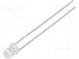 LED  3mm  zelená  2200÷3800mcd  100°  Čelo  plochý