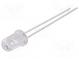 LED  5mm  červená  1000÷1600mcd  60°  20mA  1,6÷2,5V  Čelo  vypouklé