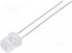 LED  5mm  zelená  1300÷2900mcd  100°  20mA  2,6÷3,6V  Čelo  plochý