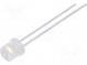 LED  5mm  bílá neutrální  1000÷1700mcd  100°  20mA  2,6÷3,6V  5500K