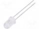 LED  5mm  bílá neutrální  2900÷5000mcd  60°  20mA  2,6÷3,6V  5500K