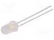 LED  5mm  bílá studená  2000÷4000mcd  50°  20mA  2,8÷4V