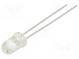 LED  5mm  žlutá  8800÷14080mcd  10°  20mA  1,6÷2,6V  Čelo  vypouklé