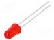 LED  5мм  красный  5,6÷19мкд  50°  10мА  2÷2,6В