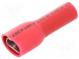 Faston  plochý  4,8mm  0,8mm  zásuvka  0,5÷1,5mm2  krimpovací
