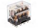 Relé  elektromagnetické  4PDT  Ucívky 220VAC  10A/110VAC  10A