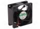 Ventilátor  DC  axiální  12VDC  60x60x25mm  39,72m3/h  27dBA  Vapo