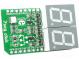 Click board  zobrazovač LCD  SPI  74HC595  mikroBUS zástrčka