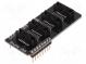 Click board  adaptér  GPIO  IDC16 x4,mikroBUS zástrčka  3,3/5VDC