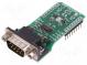 Click board  adaptér  CAN,SPI,UART  ATA6570  D-Sub 9pin  3,3/5VDC