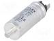 Capacitor  motors, run  2.5uF  Uoper  400VAC  Ø25x62mm  -40÷85°C
