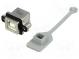 Гнездо  USB B  MUSB  на панель,винтами  THT  угловой 90°  IP67  M3