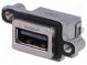 Гнездо  USB A  MUSB  на панель,винтами  THT  прямой  V  USB 2.0