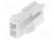 Plug  wire-wire  male  Mini-Fit Jr  4.2mm  PIN  2  w/o contacts