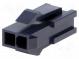 Plug  wire-wire  male  Mini-Fit Jr  4.2mm  PIN  2  w/o contacts
