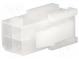 Plug  wire-wire  male  Mini-Fit Jr  4.2mm  PIN  4  w/o contacts