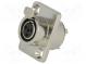 Zásuvka  XLR mini  zásuvka  PIN  4  pájení  Otv  Ø15mm