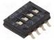 Přepínač  DIP-SWITCH  Počet sekcí  4  ON-OFF  0,1A/50VDC  pol  2