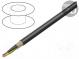Vodič  NYY  kulatý  drát  Cu  3G1,5mm2  PVC  černá  0,6/1kV