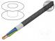 Провод  H03VV-F,OMY  круглая  многопров  Cu  3G0,75мм2  черный