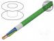Vodič  H03VV-F,OMY  kulatý  lanko  Cu  3G0,75mm2  textilní  zelená