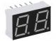 Zobrazovač  LED  sedmisegmentový  10mm  zelená  5mcd  katoda  0,39