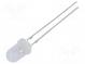 LED  5mm  žlutá  2180÷3000mcd  100°  20mA  1,8÷2,6V  Čelo  vypouklé