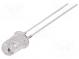 LED  5mm  žlutá  2180÷4200mcd  60°  20mA  1,8÷2,6V  Čelo  vypouklé