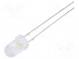 LED  4,8mm  modrá  4200÷5500mcd  10÷12lm  140°  Čelo  vypouklé  THT