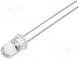 LED  5mm  modrá (sky)  4÷4,5lm  15°  20mA  2,8÷3,6V  Čelo  vypouklé