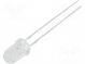 LED  3mm  modrozelená  8400÷10000mcd  30°  Čelo  vypouklé
