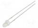 LED  3mm  zelená  36000÷43000mcd  15°  Čelo  vypouklé  8÷10lm