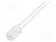 LED  5mm  zelená  25000÷30000mcd  8,5÷10lm  30°  30mA  2,9÷3,4V