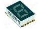 Zobrazovač  LED  SMD  sedmisegmentový  10mm  žlutá  5-15mcd  katoda