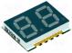 Zobrazovač  LED  SMD  sedmisegmentový  10mm  modrá  5-15mcd  anoda