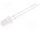 LED  5mm  bílá teple  30000÷35000mcd  15°  50mA  2,9÷3,6V  3000K
