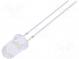 LED  5mm  bílá teple  18000÷22000mcd  15°  20mA  2,9÷3,6V