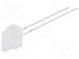 LED  obdélníkový  1,8x7,05mm  bílá teple  330÷500mcd  30°  20mA