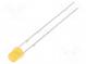 LED  3mm  oranžová  100÷150mcd  120°  Čelo  vyduté  Rozteč  2,54mm