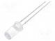 LED  5mm  oranžová  750÷1120mcd  50°  20mA  1,8÷2,6V  Čelo  plochý