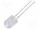 LED  8mm  oranžová  10000÷12000mcd  30°  Čelo  vypouklé