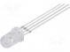 LED  5mm  tříbarevná  červená/zelená/žlutá  3000÷4200mcd  30°